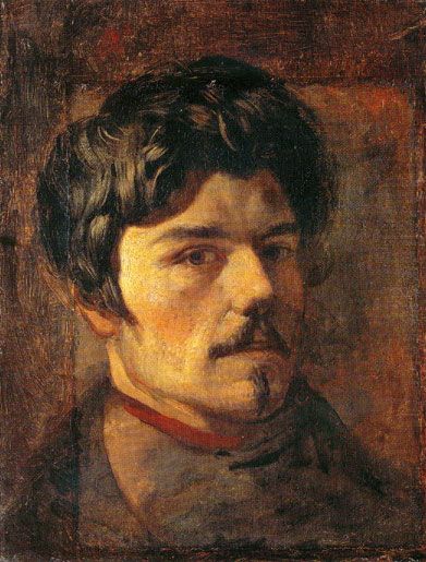 Self-Portrait 1830-1835 by Eugene Delacroix  (1798-1863)  Location TBD